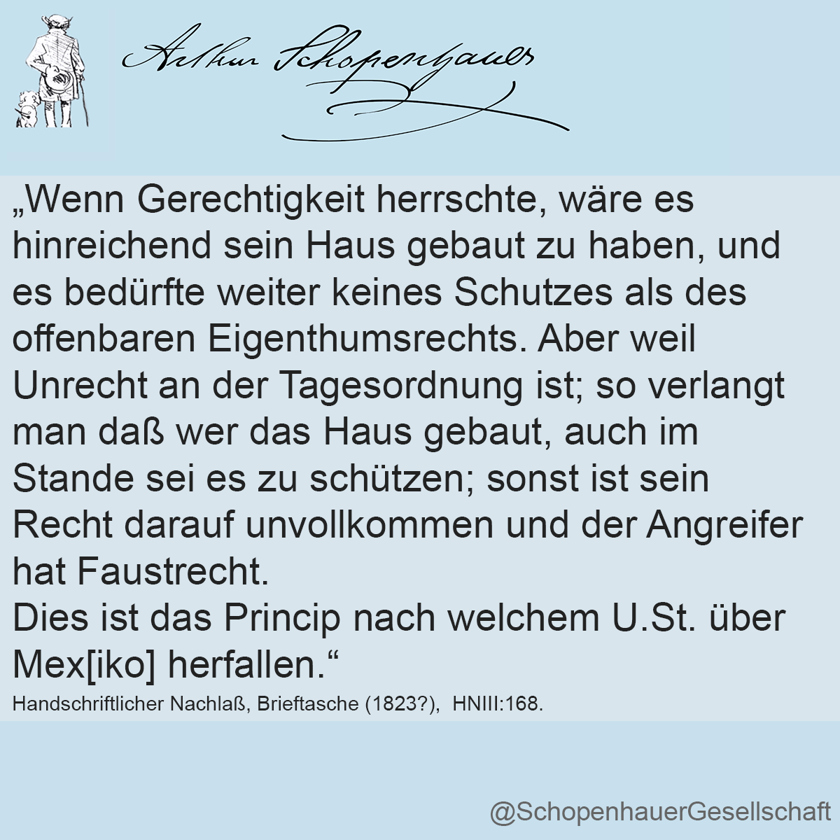 Arthur Schopenhauer Zitat